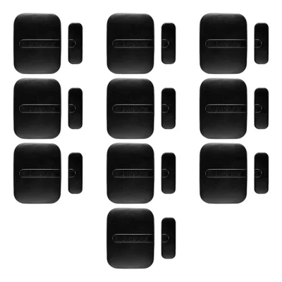 Kit 10 Sensores Magnético De Abertura De Porta E Janela Xas Smart Black Intelbras Sem Fio