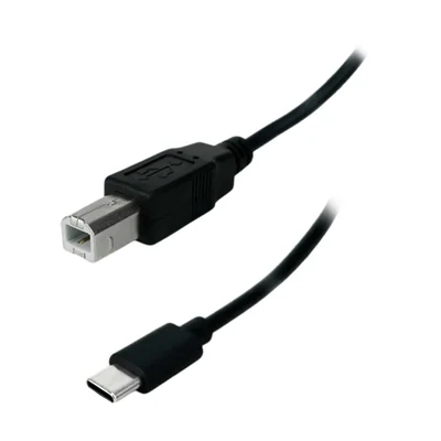 Cabo De Impressora Usb-c 2.0 Para Usb-b Preto De 1 Metro