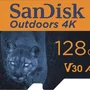 Sandisk - Cartão De Memória Microsdxc Uhs-i 4k 128 Gb Para Ambientes Externos Com Adaptador Sd-sdsqxaa-128g-gn6va