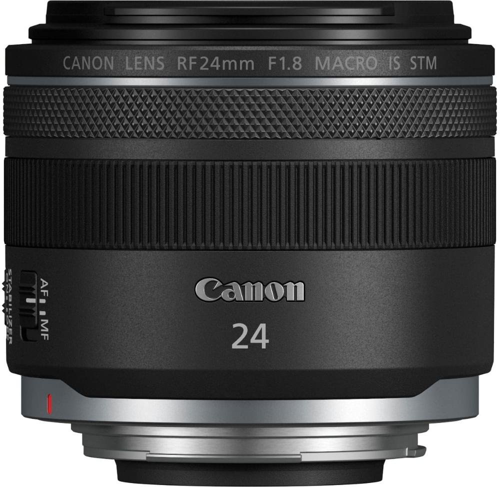 Canon - Lente Principal Grande Angular Rf 24mm F1.8 Macro Is Stm Para Câmeras Eos Série R - Preto-5668c002
