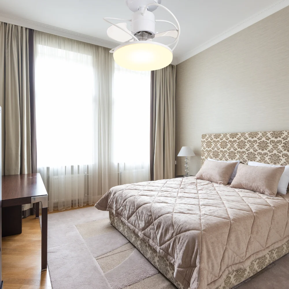 Imagem 2 de 5 do produto Ventilador De Teto Treviso Branco Elegance LED Bivolt