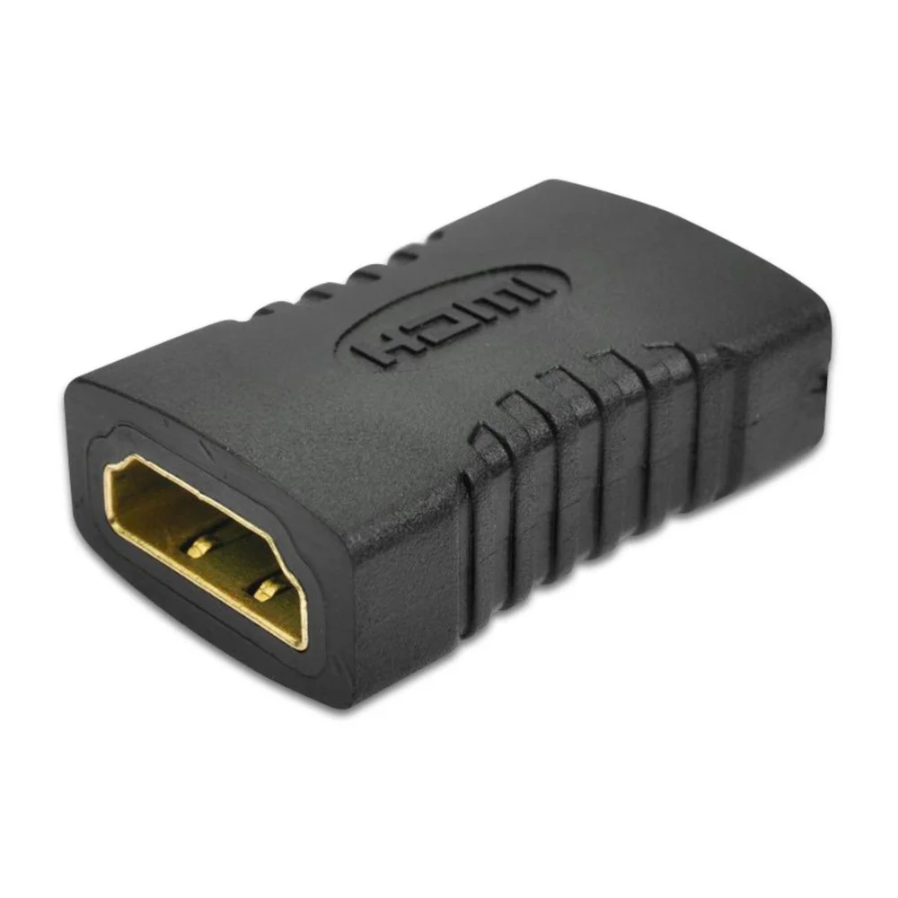 Kit 3x Adaptador Emenda HDMI Fêmea para HDMI Fêmea, Alongar Cabo Prolongador Junção, Conector Extensor Universal, TV, Monitor, Notebook, Projetor