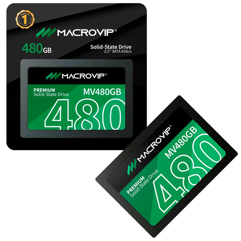 SSD 480GB Sata 3 Mv480GB 520mb/s Leit - 450mb/s Grav 2.5