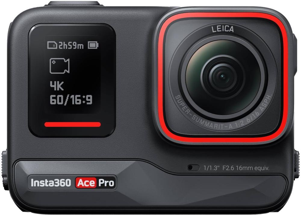 Insta360 - Câmera De Ação À Prova D´água Ace Pro Alimentada Por Ia - Preto-cinsaaja
