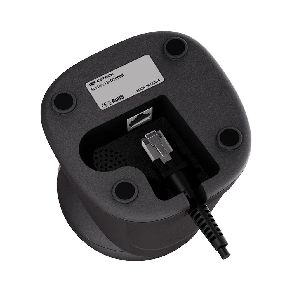 Leitor De Código De Barras C3tech Fixo 1d/2d Usb Lb-d200bk Leitor De Código De Barras C3tech Fixo 1d/2d Usb Lb-d200bk