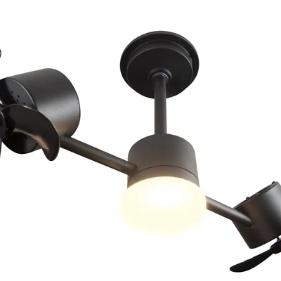 Ventilador De Teto Treviso Infinit LED Preto Controle Remoto Bivolt