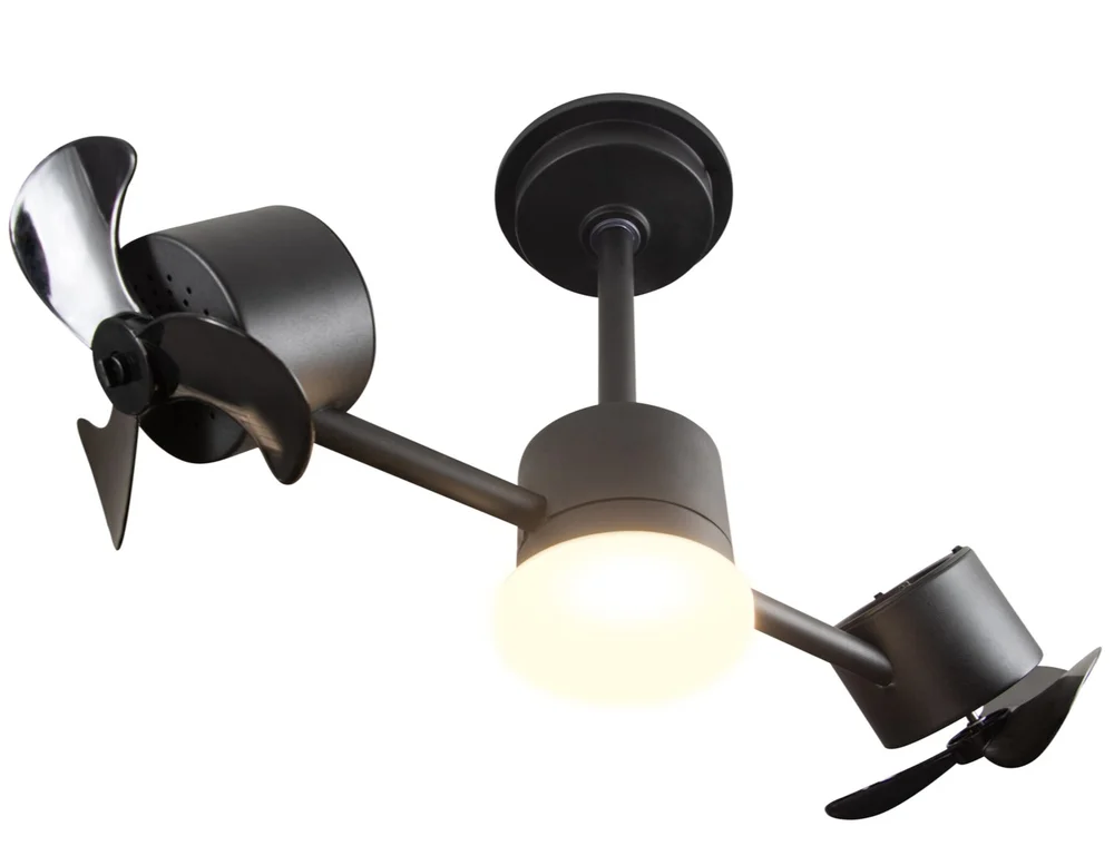 Ventilador De Teto Treviso Infinit LED Preto Controle Remoto Bivolt
