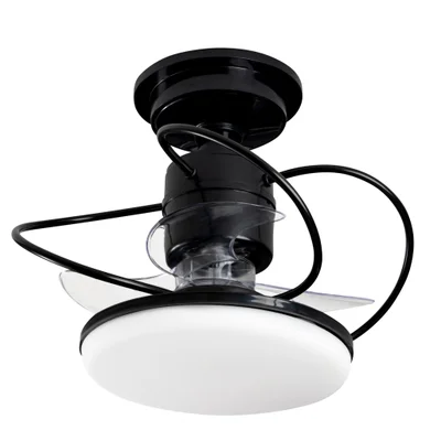Ventilador De Teto Treviso Preto Elegance LED Control Remoto Bivolt
