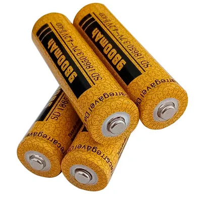 Kit 4 Pilhas Recarregáveis 18650 3.7v - 4.2v 9800mah | Bateria De Controle, Lanterna, Radios, Ferramenta