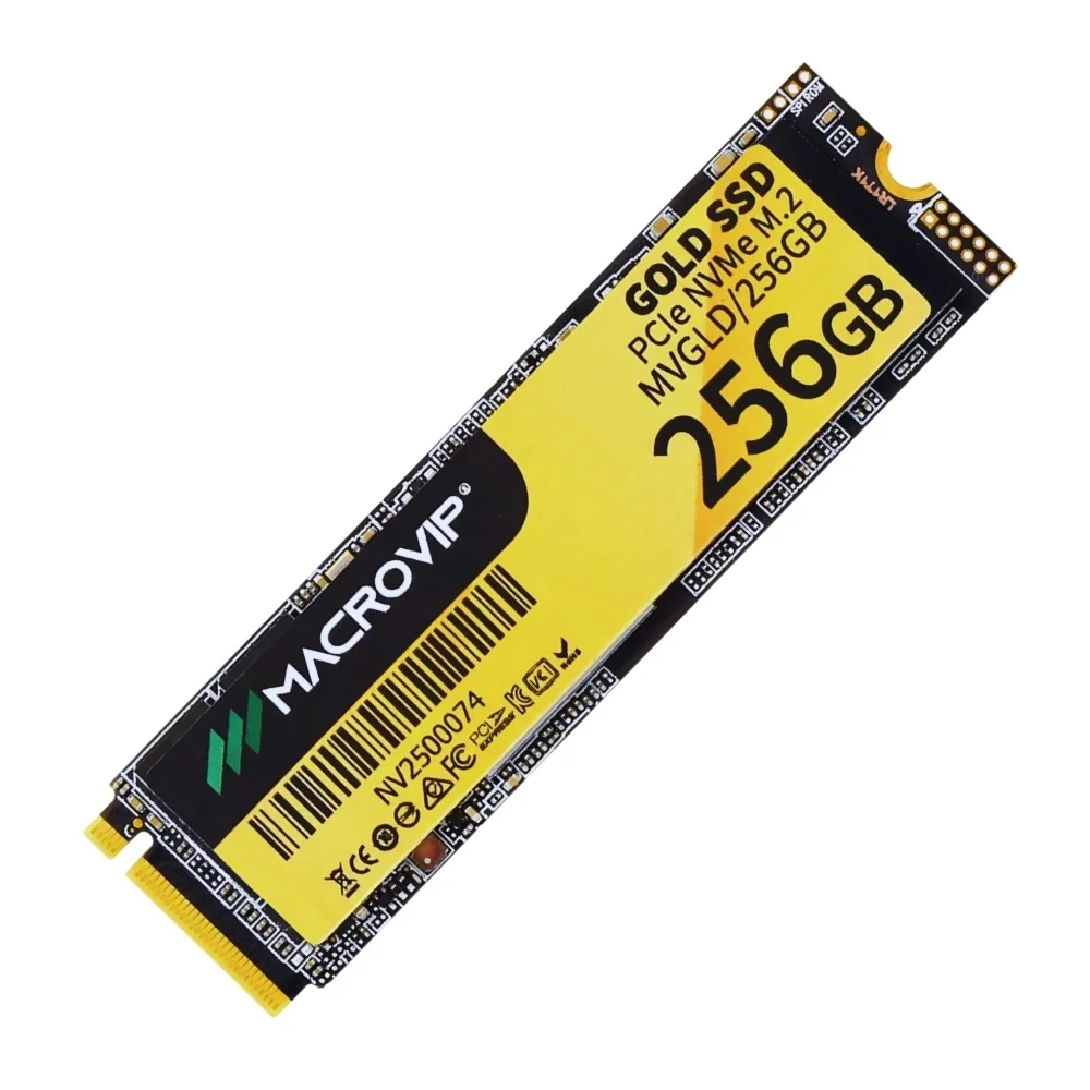 Imagem 2 de 5 do produto SSD M.2 Nvme 256gb Macrovip Gold 2100mb/s PCie Gen 3x4