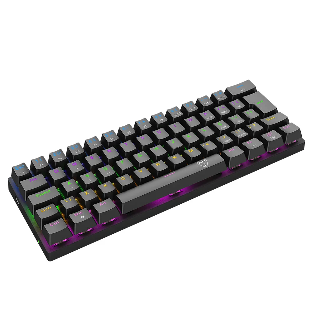 Imagem 4 de 5 do produto Teclado Mecanico Gamer Arena Preto Rainbow Sw Brown T-tgk321-br Abnt-2