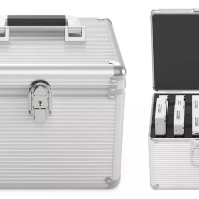 Case Maleta Proteção Alumínio Para 10 Hds 3.5" "