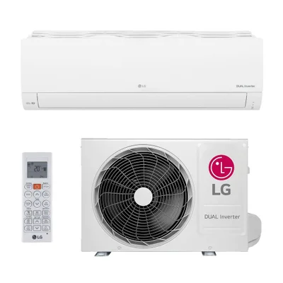 Ar-condicionado Split Inverter 9000 Btus Lg Dual Compact +ai Quente E Frio S3nw09aaqal.eb2gam1 / S3uw09aaqal.eb2gam1 220v