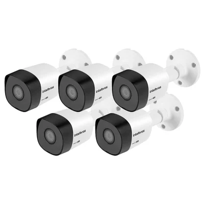 Kit 05 Câmeras De Segurança Vhd 3130 B G5 30m Infravermelho Intelbras