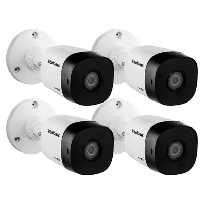 4 Câmeras Intelbras Vhl 1220 B G2 Bullet Hdcvi Lite Full Hd 1080p Visão Noturna 20m Ip66