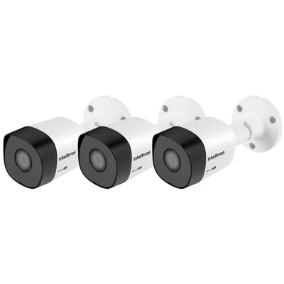 Kit 3 Câmeras De Segurança Vhd 3130b G5 Com 30m Infravermelho Intelbras
