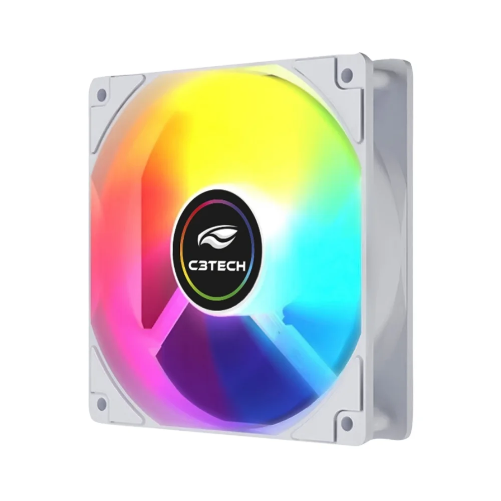 Cooler Para Gabinete, F9-l260wh, C3tech, 12cm, ARGB -  Branco 4