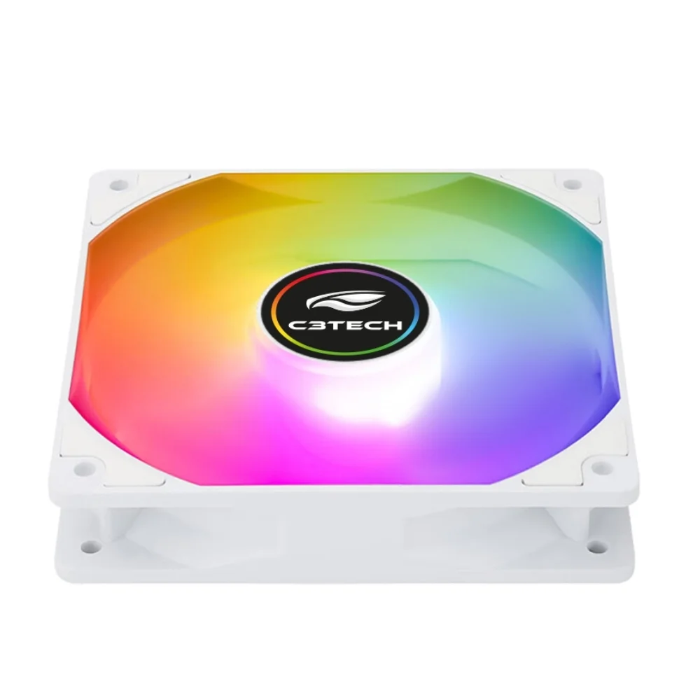 Cooler Para Gabinete, F9-l260wh, C3tech, 12cm, ARGB -  Branco 6