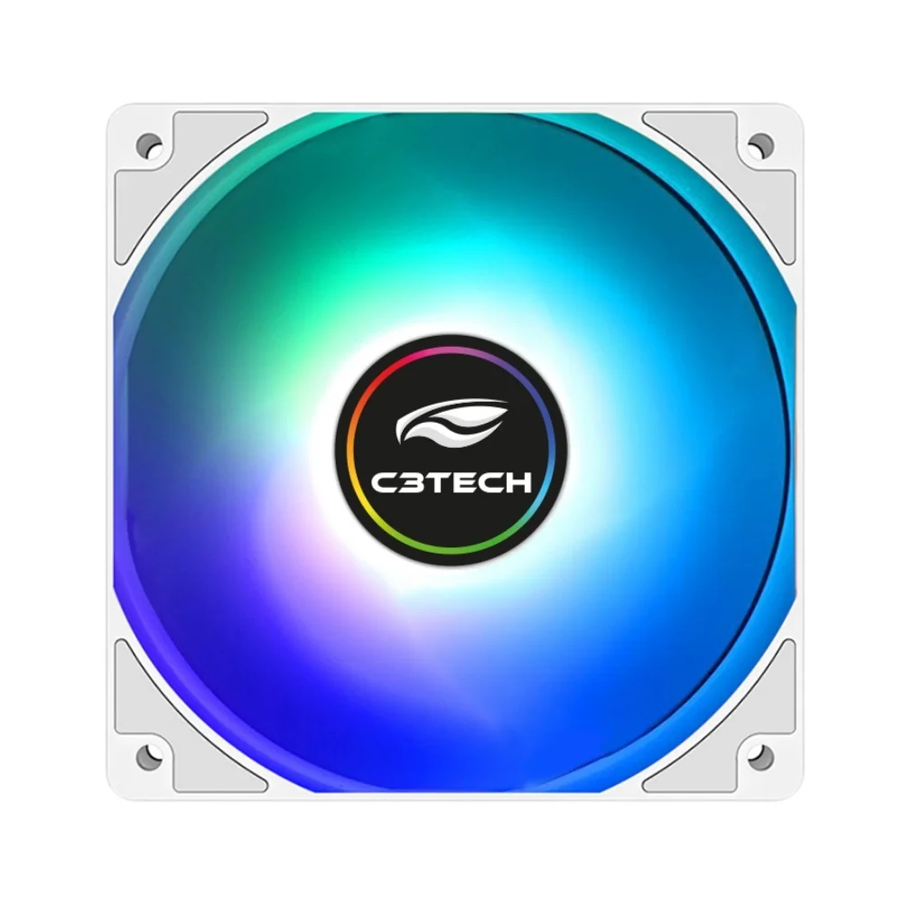 Cooler Para Gabinete, F9-l260wh, C3tech, 12cm, ARGB -  Branco 7