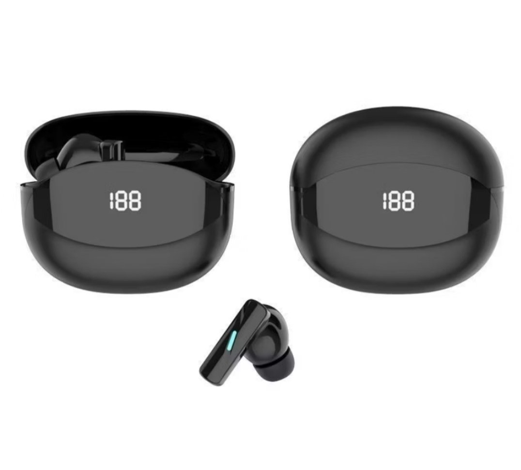 Fones De Ouvido Sem Fio Bluetooth M80 Preto 5.4 Com Cancelamento De Ruído Tws Earbuds Touch Control