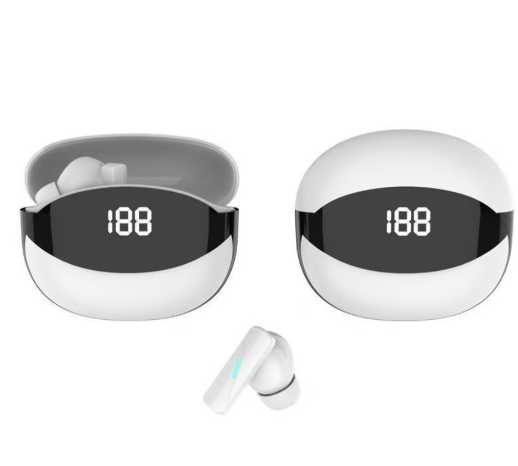 Fone De Ouvido Sem Fio Bluetooth Branco Mate 80 Tws Bt 5.3 Intra-auriculares Para Jogos Fones