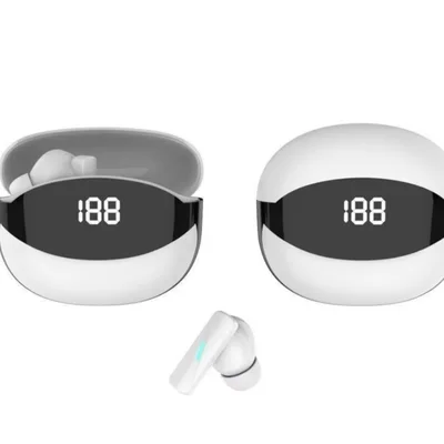 Fone De Ouvido Sem Fio Bluetooth Branco Mate 80 Tws Bt 5.3 Intra-auriculares Para Jogos Fones