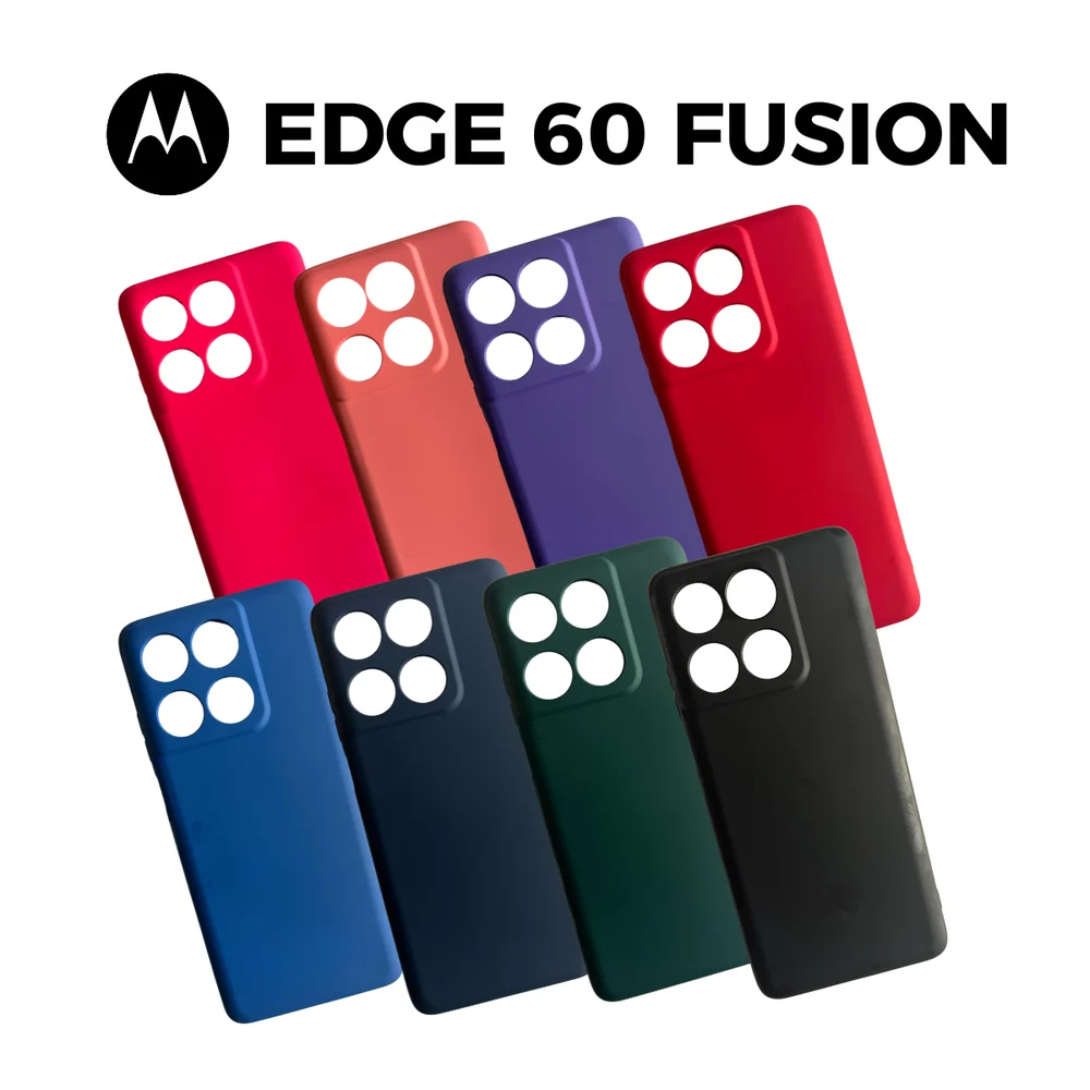 Capa Capinha Compativel Para Motorola Moto Edge 60 Fusion Cor:preto