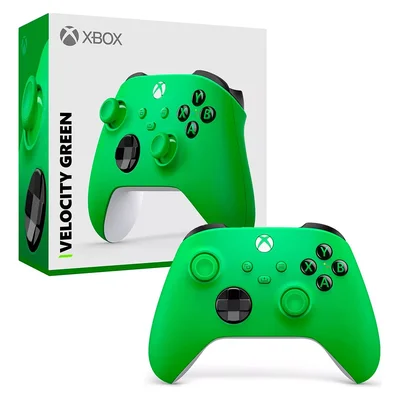 Controle Sem Fio Microsoft XBOX One – Velocity Green  , Compatível Com Series X|s E PC.