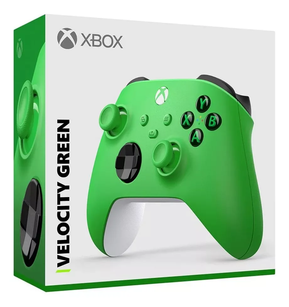 Imagem 4 de 5 do produto Controle Sem Fio Microsoft XBOX One – Velocity Green  , Compatível Com Series X|s E PC.