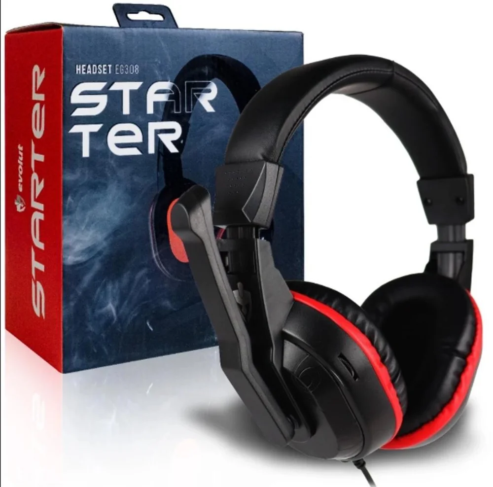 Imagem 4 de 4 do produto Fone De Ouvido Headset Com Fio Gamer Evolut Starter Eg-308