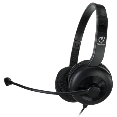 Headset Keytime Office Maxom P2/p3 C/ Mic Preto