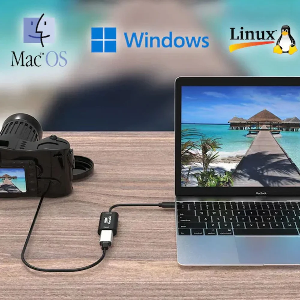 Imagem 5 de 5 do produto Placa De Captura HDMI Para Usb-c 4k 1080p Full Hd, Captura Vídeo Para Celular, PC E Lives