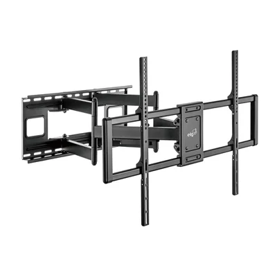 Suporte Multiarticulado De Parede Para Tv E Monitor De 60" A 120", Suporte Até 120kg, Preto, A02v9xl, Elg