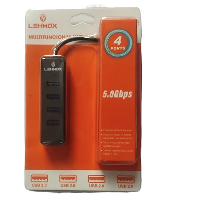 Hub Usb 4 Portas 3.0 Lehmox Ley1835