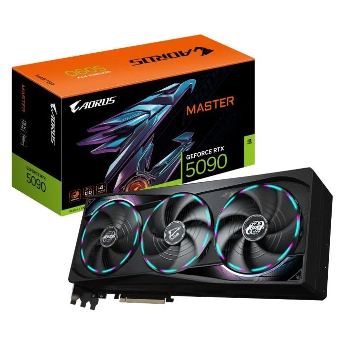 Placa De Vídeo Gigabyte RTX 5090 Aorus Master 32gb Gddr7 512bits - Gv-n5090aorus M-32gd