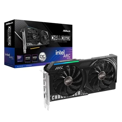 Placa De Vídeo Asrock Intel Arc B570 Challenger Oc 10gb Gddr6 160 Bits - 90-ga5kzz-00uanf