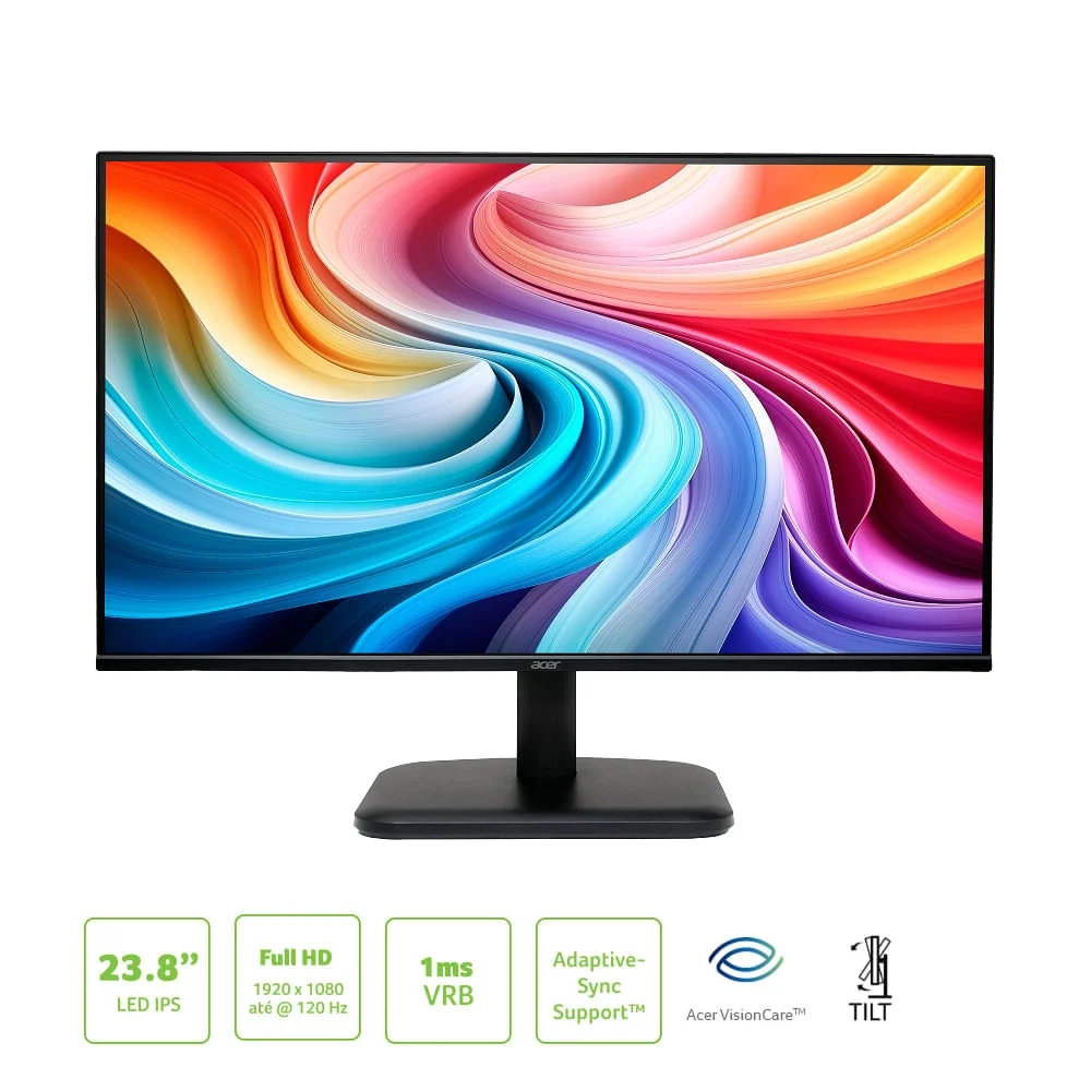 Acer 23.8インチ ゲーミングモニター EK241YGbi 本体 Produtos com até 15 OFF no PIX KaBuM