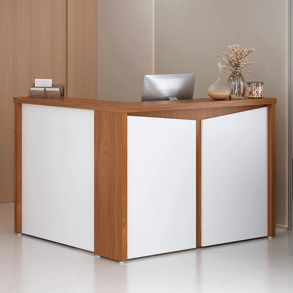 Imagem 2 de 5 do produto Armário Para Escritório Atendimento Freijó/branco Y37 - Artany Móveis