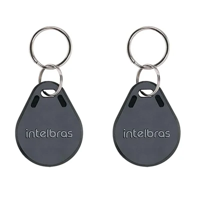 Kit 02 Chaveiro De Acesso Por Proximidade Rfid Th 1000 Tag 125 Khz Intelbras