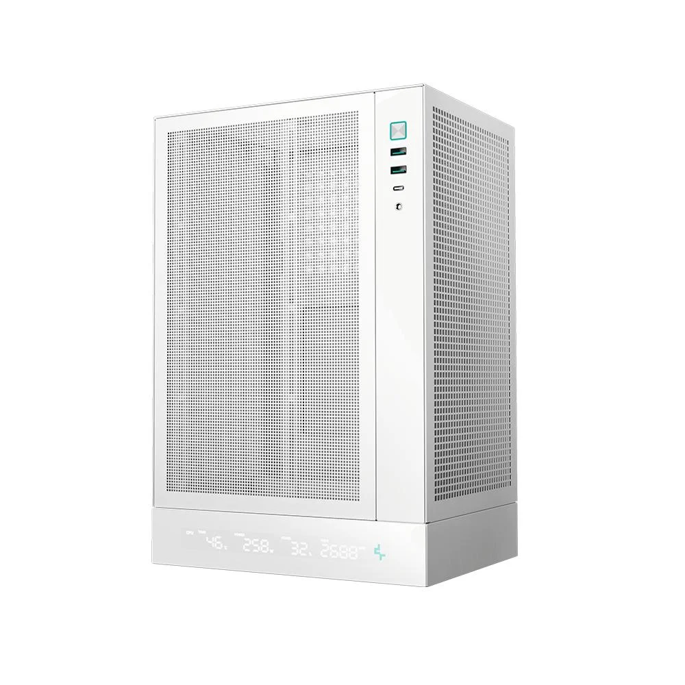 Imagem 4 de 5 do produto Gabinete Gamer Deepcool Ch170 Digital Mini Itx Vertical Branco