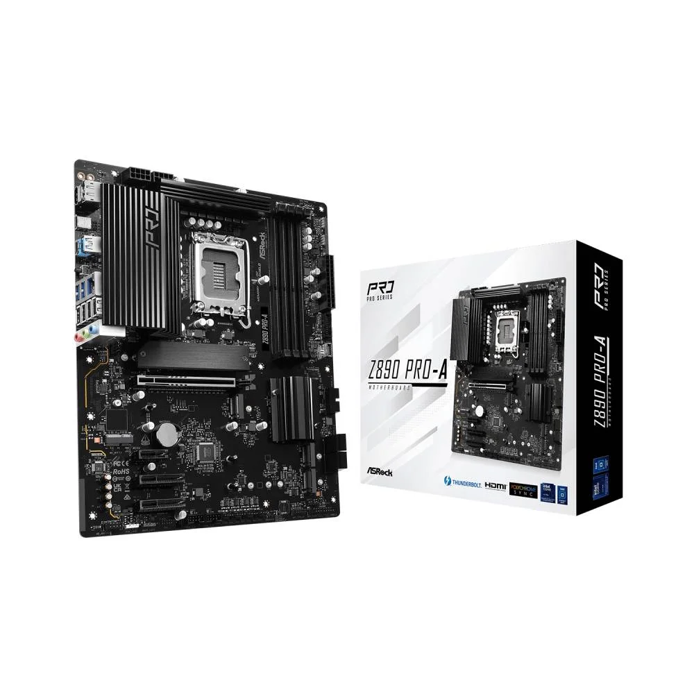 Placa Mãe Asrock Z890 Pro-a LGA  1851 4xDDR5 Chipset Intel Z890 Atx 4