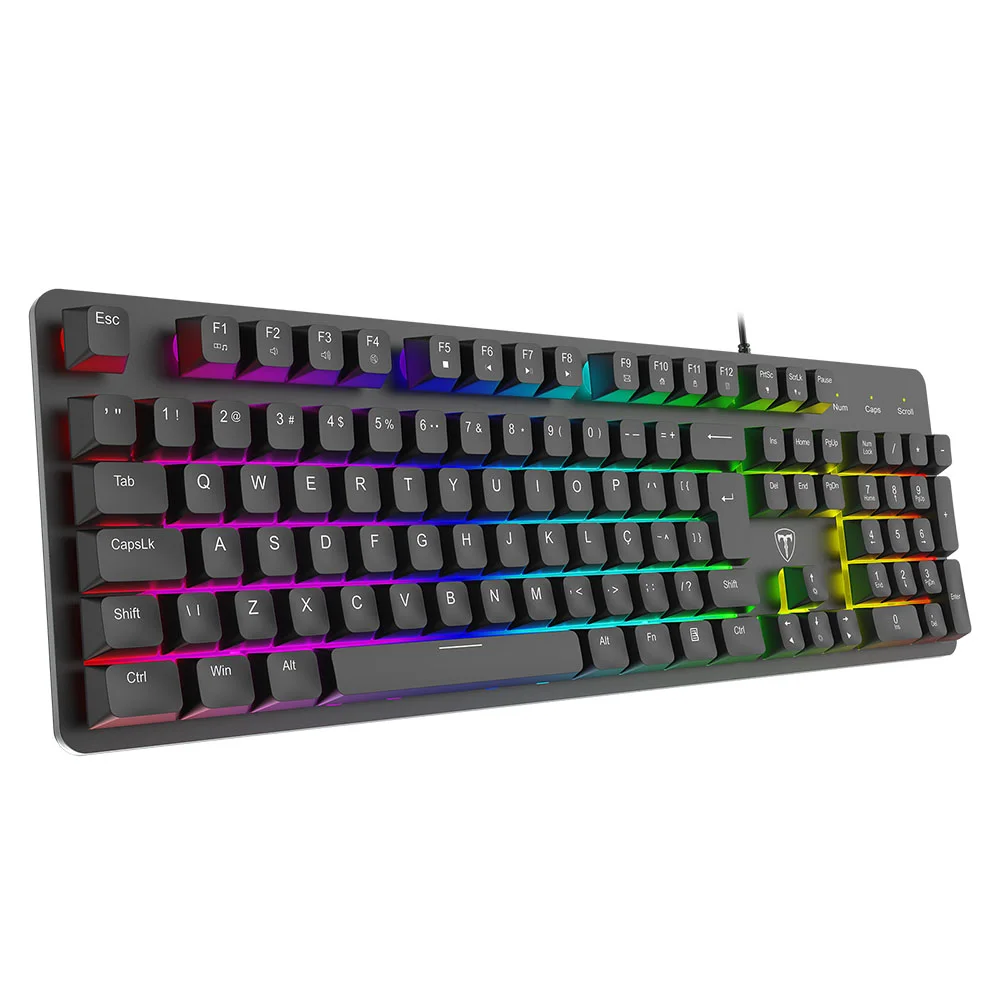 Imagem 3 de 5 do produto Teclado Usb Gamer Echo RGB T-dagger T-tgk109 Preto