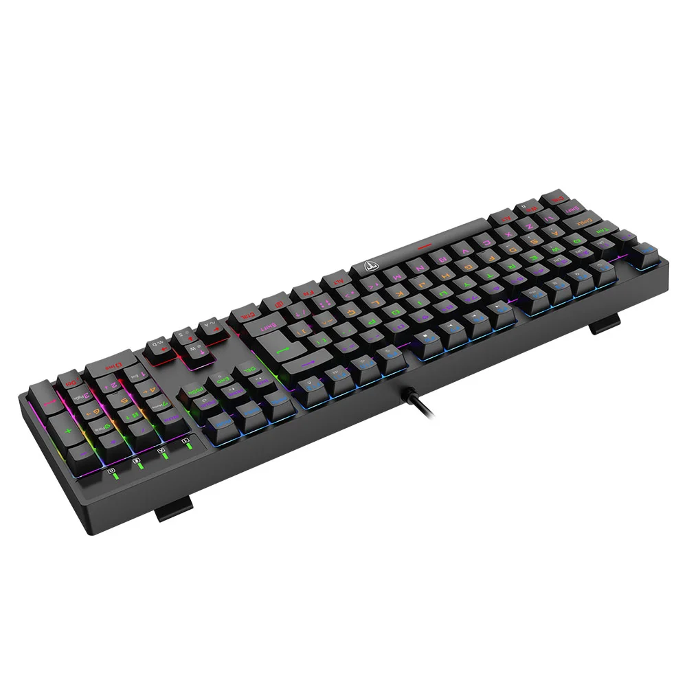 Imagem 3 de 5 do produto Teclado Mecanico Usb Gamer Rebel Rainbow Dust-proof Brown T-tgk328-br Preto