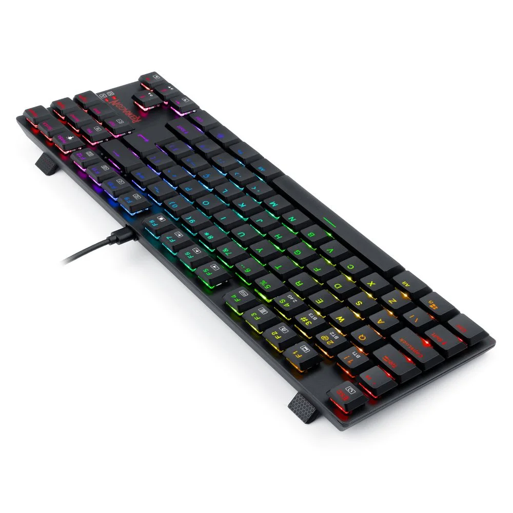 Teclado Mecanico Gamer Aps Pro RGB Wireless Switch Brown Redragon K607p-kbs Preto Teclado Mecanico Gamer Aps Pro RGB Wireless Switch Brown Redragon K607p-kbs Preto