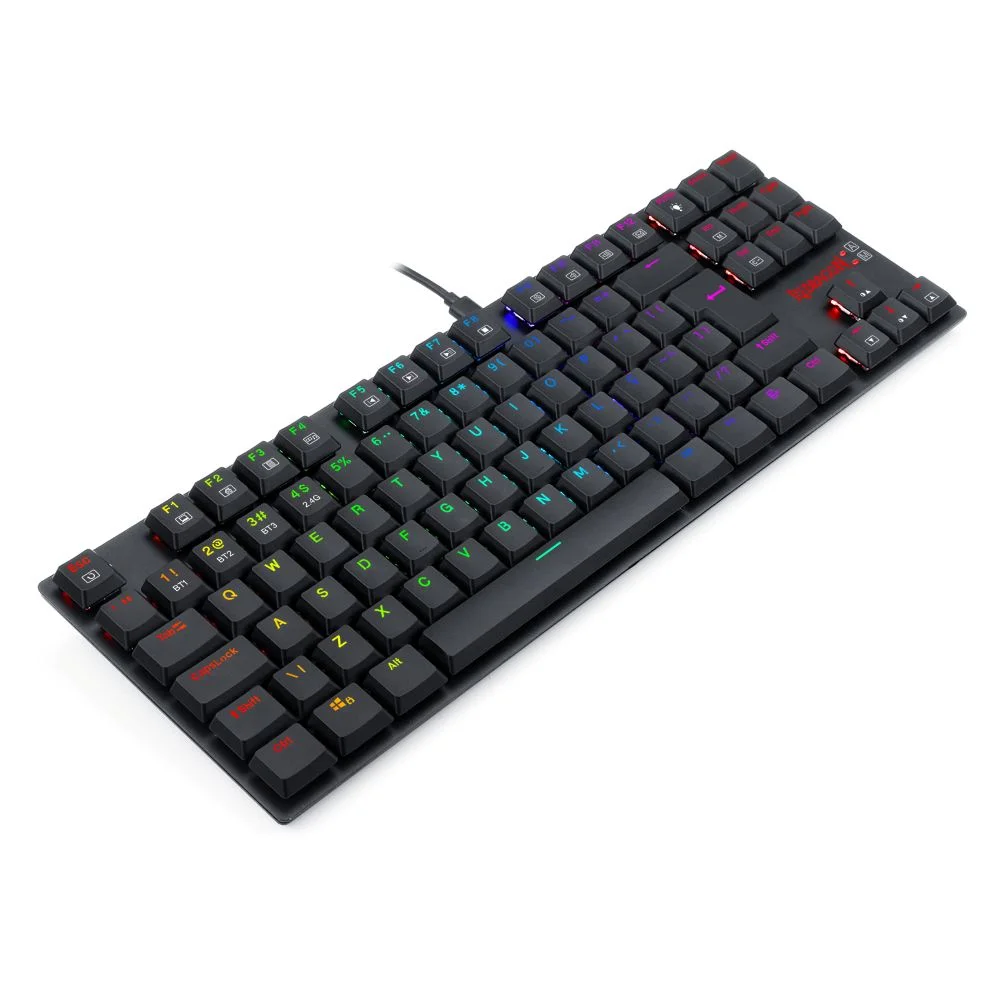 Teclado Mecanico Gamer Aps Pro RGB Wireless Switch Brown Redragon K607p-kbs Preto Teclado Mecanico Gamer Aps Pro RGB Wireless Switch Brown Redragon K607p-kbs Preto