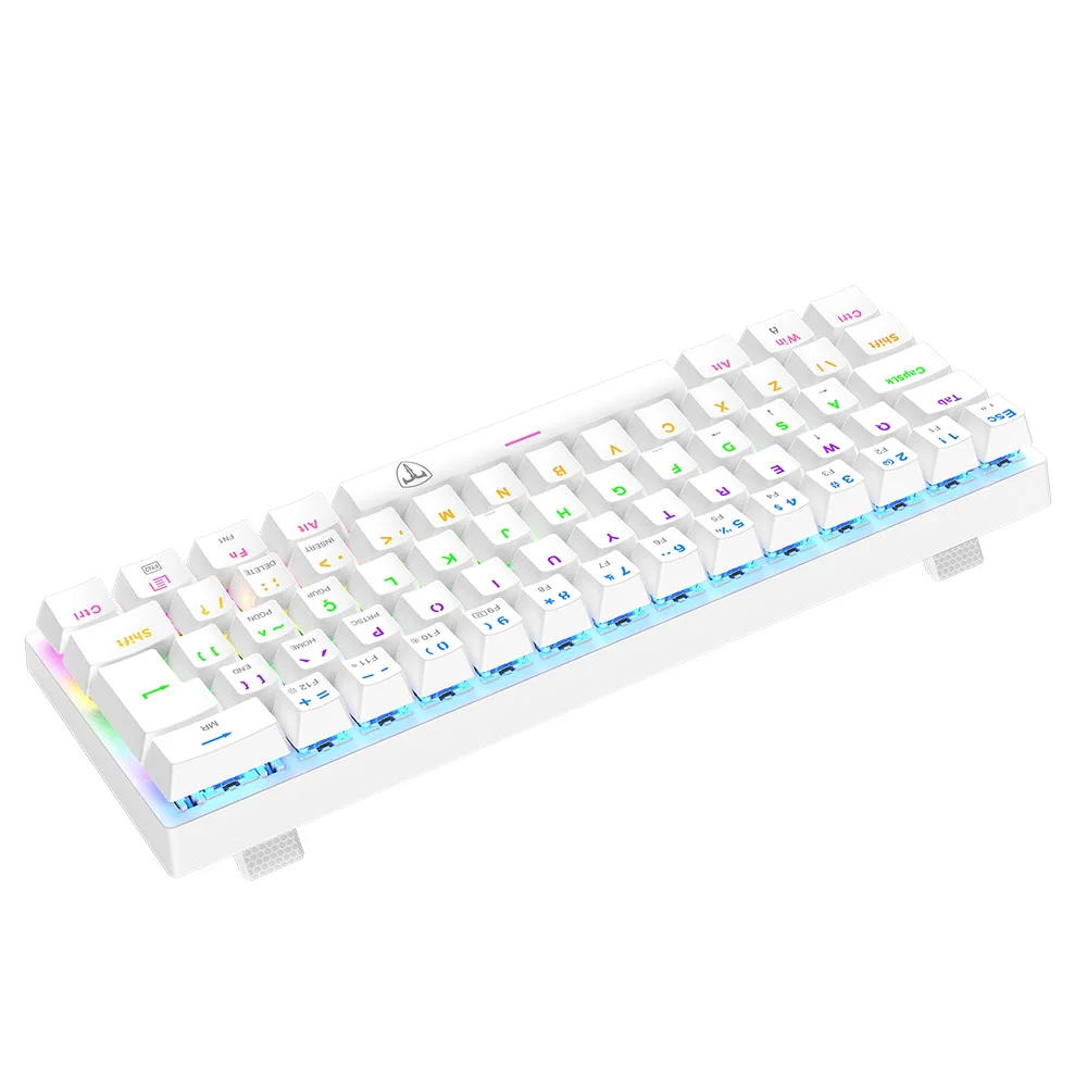 Imagem 4 de 5 do produto Teclado Mecanico Usb Gamer Arena Rainbow Dust-proof Brown T-dagger T-tgk321w-br Branco