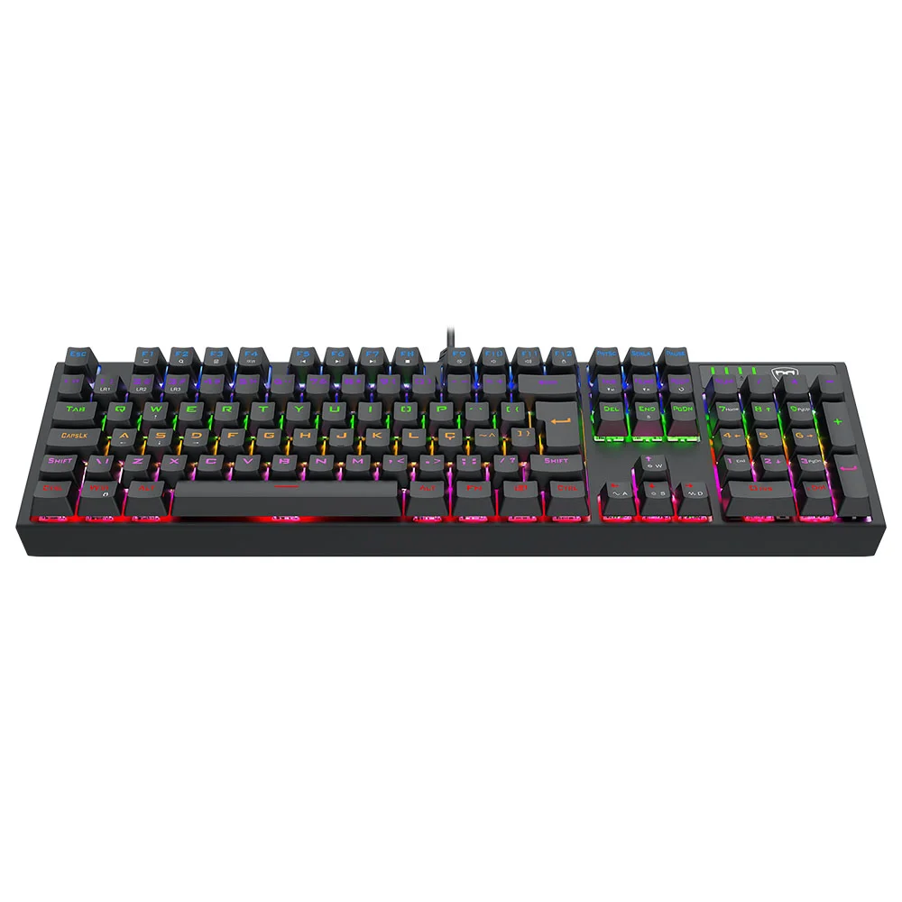 Imagem 3 de 5 do produto Teclado Mecanico Usb Gamer Axis Rainbow Dust-proof Brown T-tgk329-br Preto