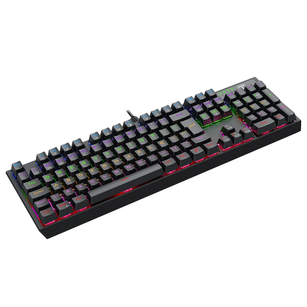Imagem 5 de 5 do produto Teclado Mecanico Usb Gamer Axis Rainbow Dust-proof Brown T-tgk329-br Preto