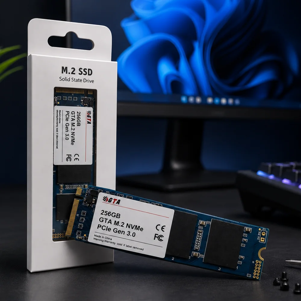 Imagem 4 de 5 do produto SSD 256gb M.2 Nvme PCie 3.0 2000mb/s Leit - 1600mb/s Grav Gta Tech