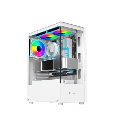 PC Gamer Branco White Alligator Shop Amd Ryzen 3 3200g, Memoria Ram 16gb Ddr4, SSD 480GB, Placa De Video 2gb